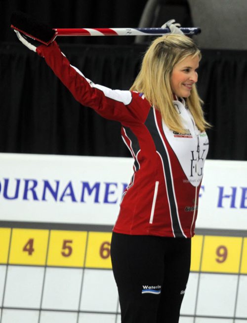 SPORTS CURLING - The Scottie Tournament of Hearts. Winkler, Manitoba. Practice. Jennifer Jones. BORIS MINKEVICH/WINNIPEG FREE PRESS. JANUARY 20, 2015