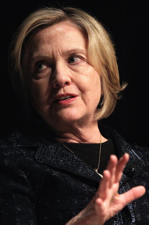 Hillary Rodham Clinton, former U. S. Secretary of State, speaks during the Global Perspectives event at the RBC Convention Centre Wednesday afternoon.  150121 January 21, 2015 Mike Deal / Winnipeg Free Press