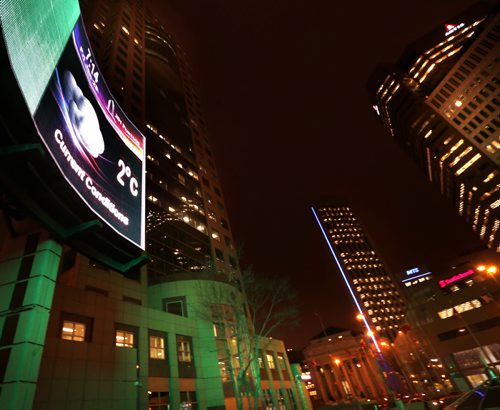 A good sign in Winnipeg on an early January Friday morning.   Wayne Glowacki/Winnipeg Free Press Jan. 23 2015