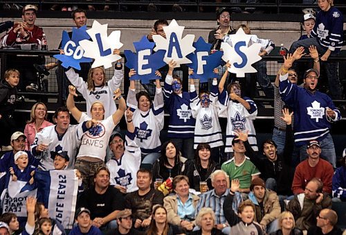 BORIS MINKEVICH / WINNIPEG FREE PRESS  070919 Phoenix Coyotes vs. Toronto Maple Leafs Leaf fans.