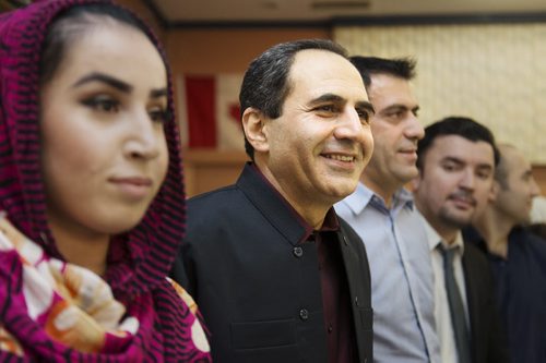 President of the Kurdish Association of Manitoba dances at the group's event to celebrate winning back the city of Kobane from the Islamic State. Sarah Taylor / Winnipeg Free Press January 31, 2015