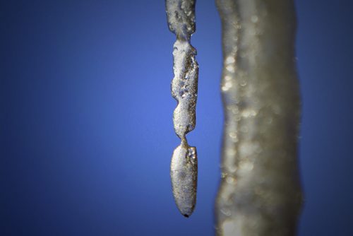 February 1, 2015 - 150101  -  An icicle hangs from a building at Burrows and Salter Sunday, February 1, 2015. John Woods / Winnipeg Free Press