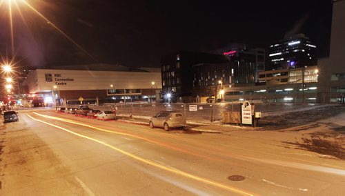 February 1, 2015 - 150101  -  Lot on Carlton Street photographed Sunday, February 1, 2015. John Woods / Winnipeg Free Press