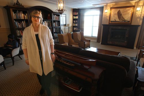 ROBERTA WEISS, president of the Manitoba Real Estate Association, inside the Canoe Club condos. She comments on new Condominium Act that came into effect on Sunday.-See Murray McNeil story- Feb 02, 2015   (JOE BRYKSA / WINNIPEG FREE PRESS)