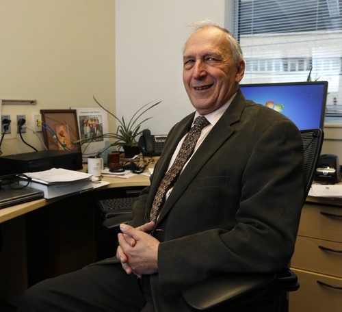 Dan Sitar, acting director of the U of Ms centre on aging. His office is in the Apotex Centre. Larry Kusch story.Wayne Glowacki/Winnipeg Free Press Feb.3 2015