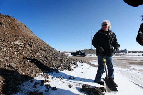 Lenn Samborski, owner of Samborski Environmental Limited which has been in business for 90 years stands next to one of his compost piles after taking samples to prove it is environmentally friendly.  On Tuesday the Manitoba Government  told him they were going to take over his business due to claims of environmental concerns.   See story.  Feb 03, 2015 Ruth Bonneville / Winnipeg Free Press