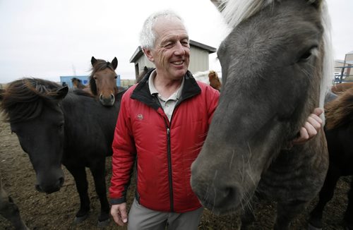 John Woods / Winnipeg Free Press / September 18/07- 070918  - Brett Arnason, owner of Arnason Icelandic Horse Farm shows off some of the horses at his ranch Tuesday September 18/07.