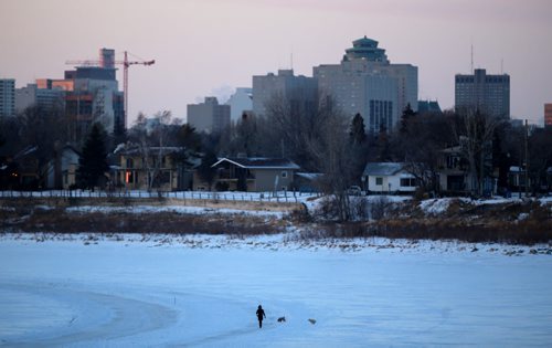 The River Trail on the Red River as seen from near St.Mary's Road and Ellesmere Avenue, Wednesday, February 4, 2015. (TREVOR HAGAN/WINNIPEG FREE PRESS)