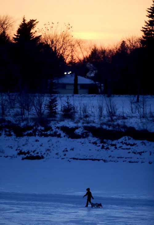 The River Trail on the Red River as seen from Lyndale Drive, Wednesday, February 4, 2015. (TREVOR HAGAN/WINNIPEG FREE PRESS)