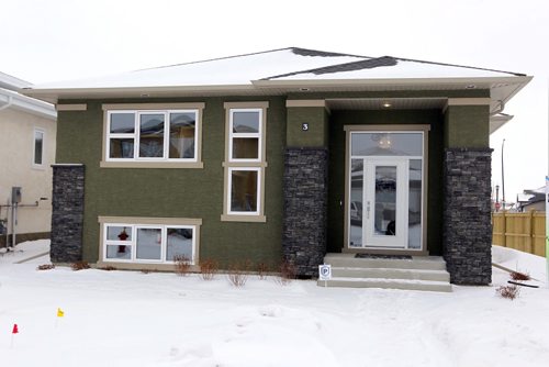 NEW HOMES - Hearth Homes. The Kendal - 1520 sq ft bi-level. 3 Water Lily Lane in Sage Creek. BORIS MINKEVICH / WINNIPEG FREE PRESS  FEB. 9, 2015