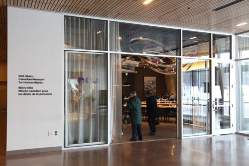 The ERA Bistro in the Canadian Museum for Human Rights-See Marion Warhaft review- Feb 10, 2015   (JOE BRYKSA / WINNIPEG FREE PRESS)
