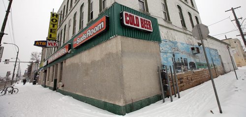 The Sutherland Hotel see story re: closing. February 10, 2015 - (Phil Hossack / Winnipeg Free Press)