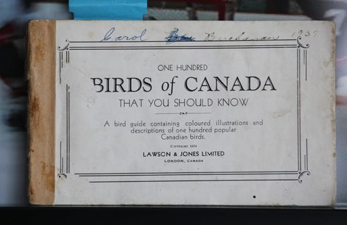 Book from the 1930's on Bird watching called "Birds of Canada" for story on bird enthusiast Paul Buchanan who often spots various many species of birds in his yard.  See Ashley Prest story.  Feb 10, 2015 Ruth Bonneville / Winnipeg Free Press