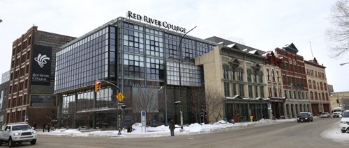 Red River College on Princess Street. Wayne Glowacki/Winnipeg Free Press Feb.12   2015