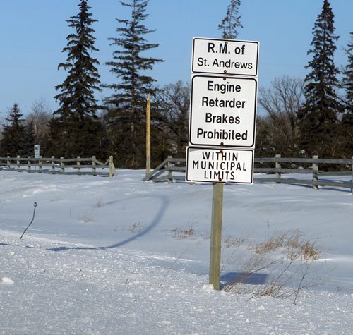 LOCAL - Signs and surroundings around the RM's that are in story. St. Andrews. BORIS MINKEVICH / WINNIPEG FREE PRESS  FEB. 13, 2015