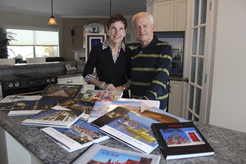 010 - 013 - 019 Stock photo suppliers Esther and Terrance Klassen in Winkler. They also make books of their travels, instead of personal photo albums. BILL REDEKOP/WINNIPEG FREE PRESS Feb 12, 2015  029 - Photo books the Klassens in Winkler make of their travels, in place of photo albums. BILL REDEKOP/WINNIPEG FREE PRESS Feb 12, 2015