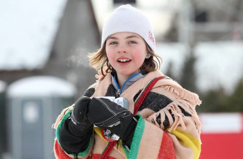 Nine-year-old Remi Lepage sips hot chocolate while attending The Festival du Voyageur  Saturday with family.  Feb 14, 2015 Ruth Bonneville / Winnipeg Free Press