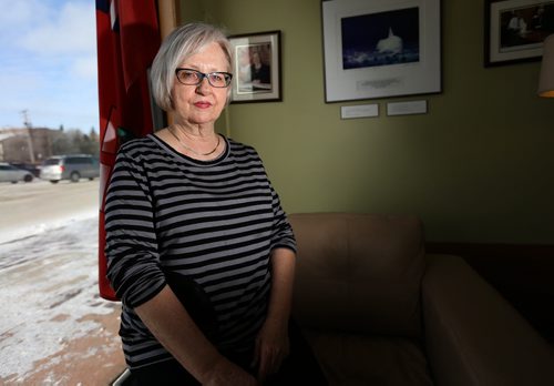 MP Joy Smith at her constituency office, Sunday, February 15, 2015. She is calling for a boycott of 50 Shades of Grey. (TREVOR HAGAN/WINNIPEG FREE PRESS)