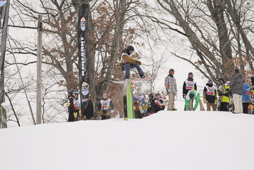 Canstar Community News Feb. 11, 2015 - Nick Palamar taking part in a USASA competition earlier this year. Palamar is one of three Manitobans competing in the slopestyle event at the 2015 Canada Winter Games in Prince George, B.C. (SUPPLIED)