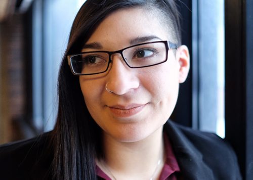 Sadie Lavoie, a Politics and Indigenous Studies student and Aboriginal Student Commissioner for the Canadian Federation of Students MB, was heavily involved in the course proposal that the University of Winnipeg Students Association (UWSA) is putting forth requiring new students to spend three credit hours studying indigenous history or culture starting in the fall semester of 2016. 150217 February 17, 2015 Mike Deal / Winnipeg Free Press