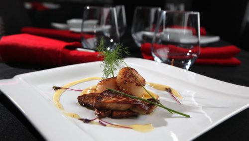 Fusian Experience Seared Scallops with Fois Gras, See review. February 17, 2015 - (Phil Hossack / Winipeg Free Press)