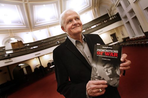 February 17, 2015 - 150217  -  University of Winnipeg history professor Robert Young at the launch of his book Premonitions of War: The Winnipeg Free Press And The Hitler Years  Tuesday, February 17, 2015. John Woods / Winnipeg Free Press