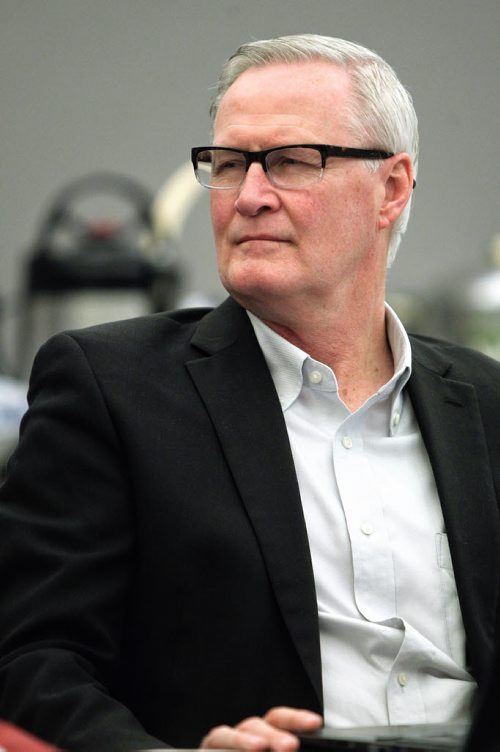 Board member Ron Koslowsky during a meeting of the Board of Governors of Red River College Wednesday evening.    150218 February 18, 2015 Mike Deal / Winnipeg Free Press