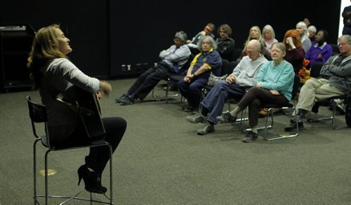 LOCAL - STANDUP - Skywalk Concert at Millennium Library - Carol Shields Auditorium. Singer/Songwriter Ila Barker performing selections from her self-titled CD. People are encouraged to bring their lunch and be informed and entertained. University of Winnipeg, Virtuosi Concerts. BORIS MINKEVICH / WINNIPEG FREE PRESS FEB. 19, 2015