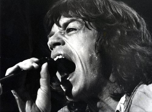 Mick Jagger performs with The Rolling Stones November 22, 1981 at the Winnipeg Arena.  Jim Wiley / Winnipeg Free Press