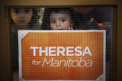 February 22, 2015 - 150222  -  Theresa Oswald speaks during a gathering with the Manitoba Young New Democrats Sunday, February 22, 2015. John Woods / Winnipeg Free Press