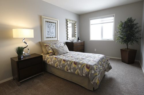 Homes. A bedroom on the second floor in 240 Park West Drive in Bridgwater Lakes. Contact is Hilton Homes Spencer Curtis.  Todd Lewys story Wayne Glowacki/Winnipeg Free Press Feb.23   2015