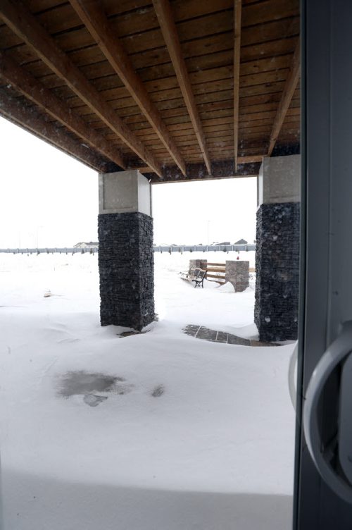 Homes.  The view through the door of the walk out out basement at 240 Park West Drive in Bridgwater Lakes. Contact is Hilton Homes Spencer Curtis.  Todd Lewys story Wayne Glowacki/Winnipeg Free Press Feb.23   2015