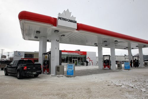 The brand new Petro Canada gas station on Madison Street, Winnipeg's first urban reserve gas station.  150223 February 23, 2015 Mike Deal / Winnipeg Free Press