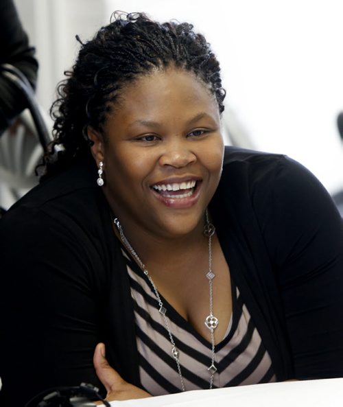 Dr. Chidinma Ota, she was one of 19 newly trained Medical Licensure Program for International Medical Graduates from the U of Ms College of Medicine. The graduation ceremony was held Tuesday.Kevin Rollason story.    Wayne Glowacki/Winnipeg Free Press Feb.24   2015