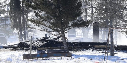 The scene of a fatal house fire near Kane, Mb. where four died. The fire occurred at about 12:30 a.m. near the community of Kane, which is located about 20 kilometres west of Morris on Highway 23. Adam Wazny story Wayne Glowacki/Winnipeg Free Press Feb.25   2015