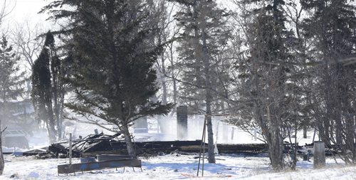 The scene of a fatal house fire near Kane, Mb. where four died. The fire occurred at about 12:30 a.m. near the community of Kane, which is located about 20 kilometres west of Morris on Highway 23. Adam Wazny story Wayne Glowacki/Winnipeg Free Press Feb.25   2015