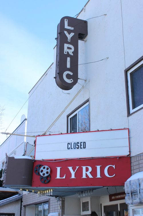 Old Lyric movie theatre in Beausejour has closed. BILL REDEKOP/WINNIPEG FREE PRESS Mar 5, 2015