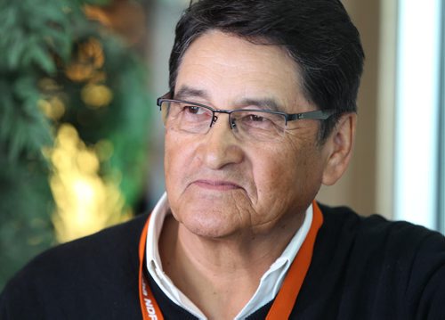 Ovide Mercredi was voted in as  the new president of the NDP at the Convention Saturday held at Canad Inns. Saturday,   March 07, 2015 Ruth Bonneville / Winnipeg Free Press.