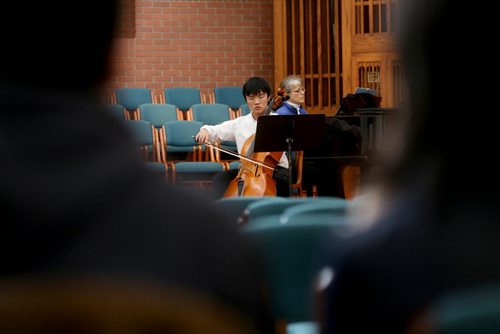 Zheng Jiang He, 16, performs during the Winnipeg Music Festival at Young United Church, Sunday, March 8, 2015. (TREVOR HAGAN/WINNIPEG FREE PRESS)
