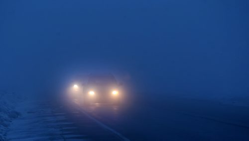 Thick fog this morning on Sturgeon Rd north of Winnipeg standup photo Mar 09, 2015   (JOE BRYKSA / WINNIPEG FREE PRESS)