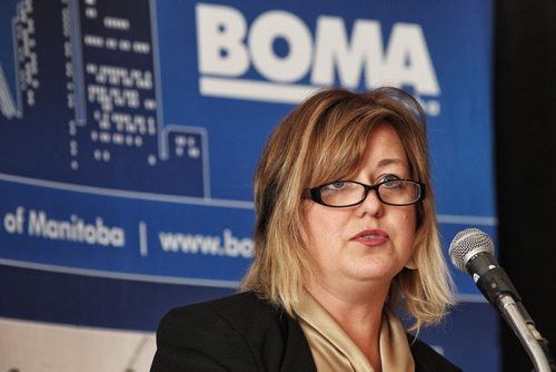 Angela Mathieson, the new president and CEO of CentreVenture Development Corp. will give her take on the future of downtown Winnipeg and the corporations role in revitalizing it at a BUILDING OWNERS AND MANAGERS ASSOCIATION luncheon. 150311 March 11, 2015 Mike Deal / Winnipeg Free Press