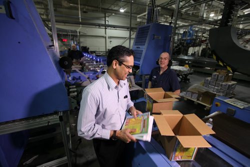 Winnipeg Free Press Mailroom Manager, Parmesh Sharma.      March 12, 2015 Ruth Bonneville / Winnipeg Free Press.