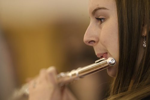 Jennifer Arcand played the flute in Class 5190 competing in the Winnipeg Music Festival at Fort Garry united Church on Point Road- She played Concertino, Op 107 by Cecile Chaminade- Standup Photo- Mar 13, 2015   (JOE BRYKSA / WINNIPEG FREE PRESS)