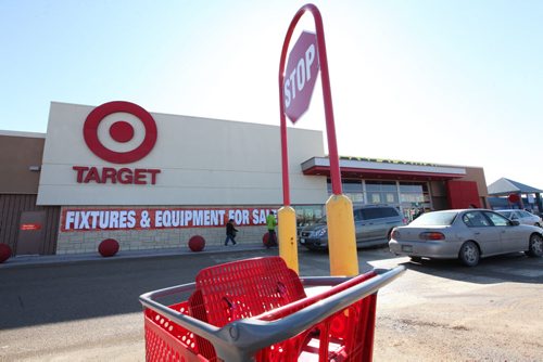 Shoppers take in the sales at theTarget store on Lakewood and Fermor Ave. Friday afternoon.   March 13, 2015 Ruth Bonneville / Winnipeg Free Press.