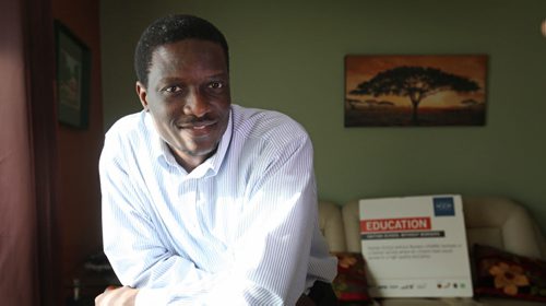 Portrait of Bathélemy Bolivar for story on his development of Haitian School without Borders - online free education for 800 high school students.   See Carol Sanders story.  March 13, 2015 Ruth Bonneville / Winnipeg Free Press.