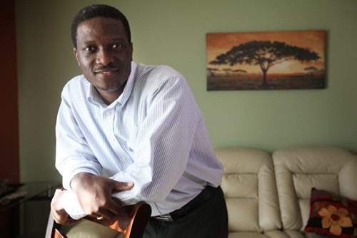 Portrait of Bathélemy Bolivar for story on his development of Haitian School without Borders - online free education for 800 high school students.   See Carol Sanders story.  March 13, 2015 Ruth Bonneville / Winnipeg Free Press.