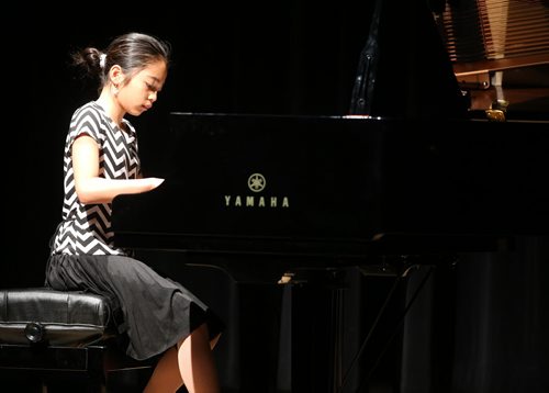 Cassandra Taylor Joaquin plays the piano during the Winnipeg Music Festival at the Winnipeg Art Gallery, Saturday, March 14, 2015. (TREVOR HAGAN/WINNIPEG FREE PRESS)