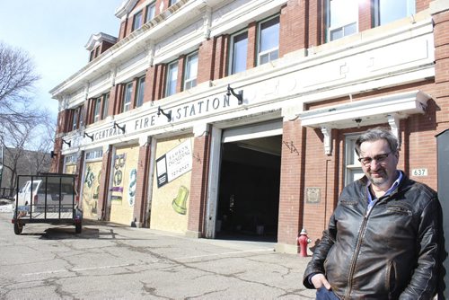 Brandon engineer Phil Dorn in front of the 104-year-old firehall. Might work as an insert or mug shot or something.¤¤BILL REDEKOP / WINNIPEG FREE PRESS Mar 12, 2015