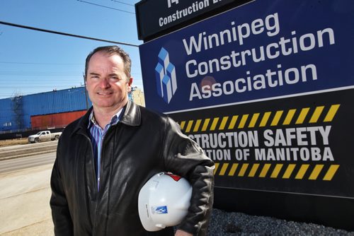 Ron Hambley president of the Winnipeg Construction Association.  150316 March 16, 2015 Mike Deal / Winnipeg Free Press