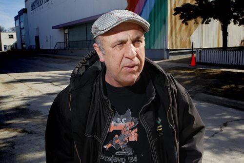 White Balloon film maker Nihad Ademi poses for photos at his work place near Osborne Village. BORIS MINKEVICH/WINNIPEG FREE PRESS MARCH 16, 2015